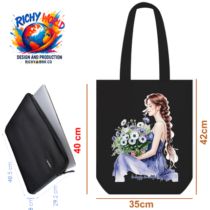Blooming Dream Girl - Lifestyle Bag Tote – Eco Canvas
