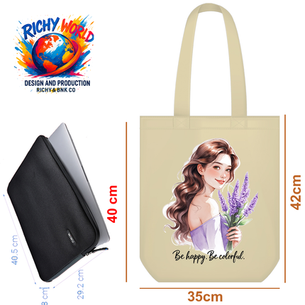 The Little Lavender Girl - Lifestyle Bag Tote – Eco Canvas