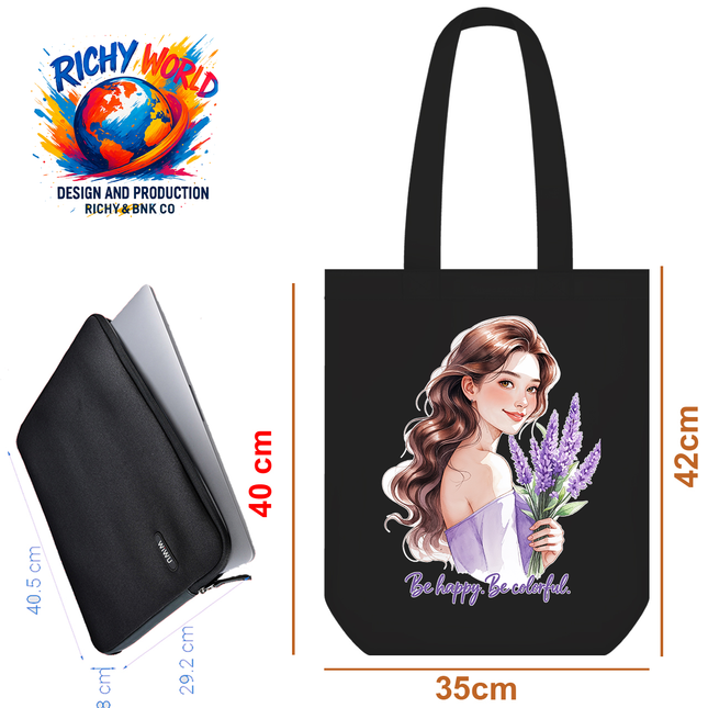 The Little Lavender Girl - Lifestyle Bag Tote – Eco Canvas