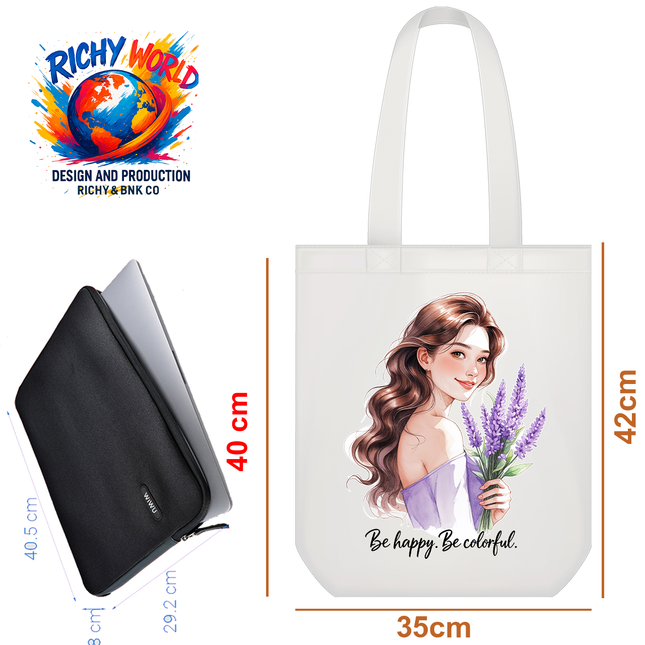 The Little Lavender Girl - Lifestyle Bag Tote – Eco Canvas