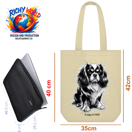 Cavalier King Charles - Dog Tote Bag – Eco Canvas