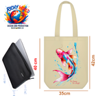 Carp Fish - Tote Bag (Black, White, Beige) – Eco Canvas