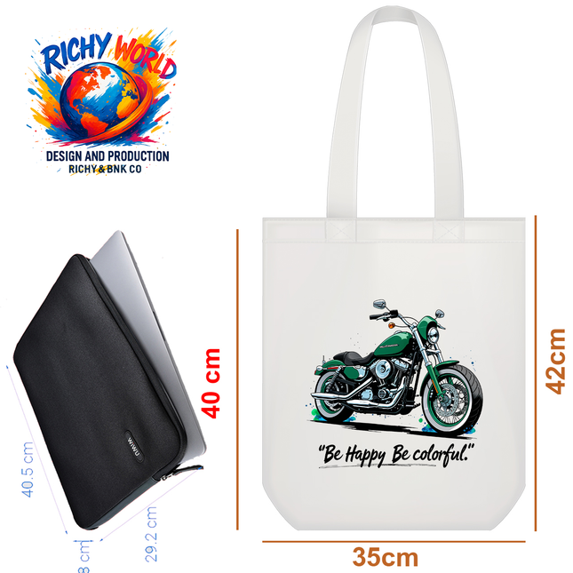 Harley Davidson Motor - Vehicle Bag Tote – Eco Canvas