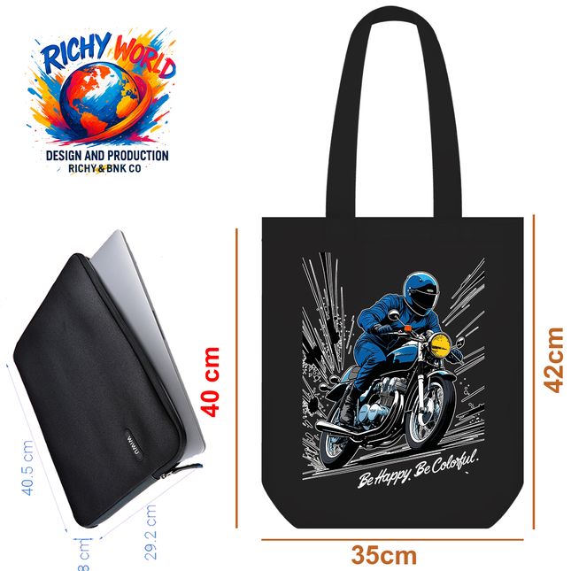 Speed Rider Motor - Vehicle Bag Tote – Eco Canvas