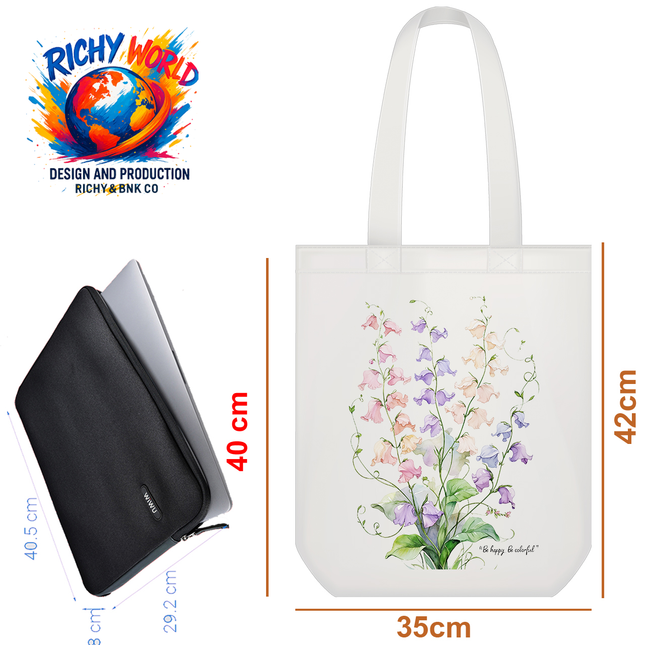 Sweet Pea - Flower Tote Bag – Eco Canvas