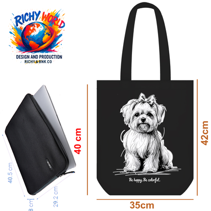 Adorable Puppy - Dog Tote Bag – Eco Canvas