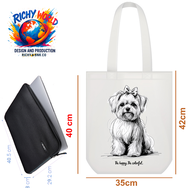 Adorable Puppy - Dog Tote Bag – Eco Canvas