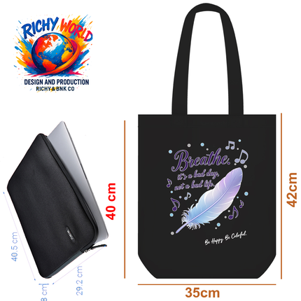 Light Feather - Lifestyle Bag Tote – Eco Canvas