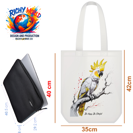 Cockatoo Bird Tote Bag – Eco Canvas