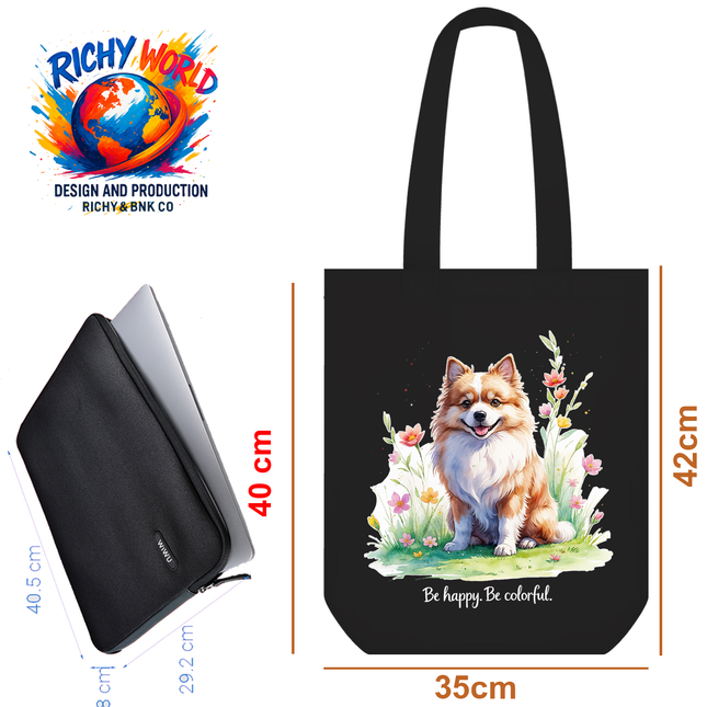 Garden Pom - Dog Tote Bag – Eco Canvas