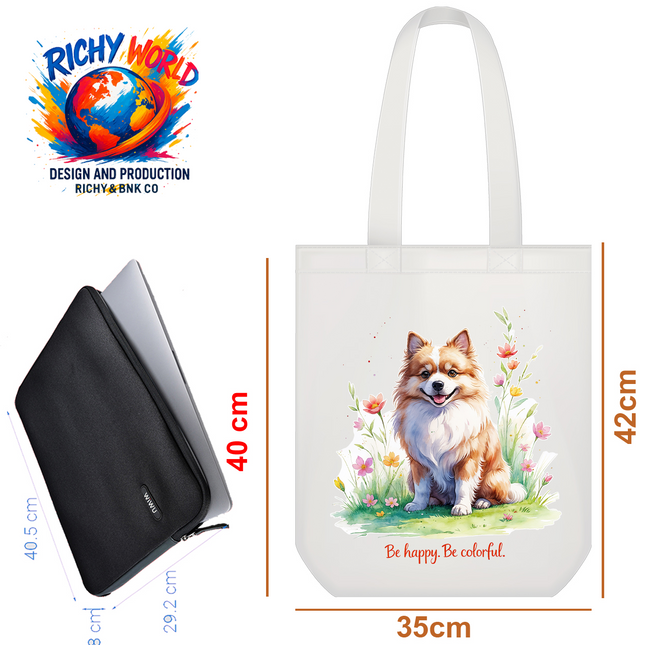 Garden Pom - Dog Tote Bag – Eco Canvas