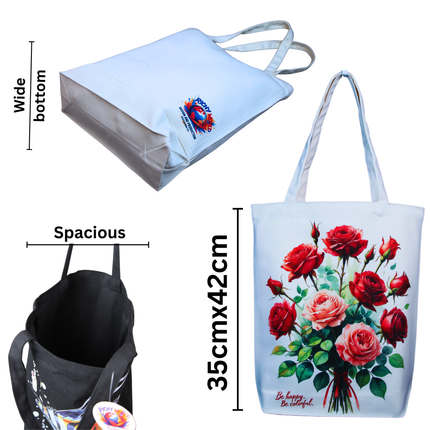Red Rose - Flower Tote Bag – Eco Canvas
