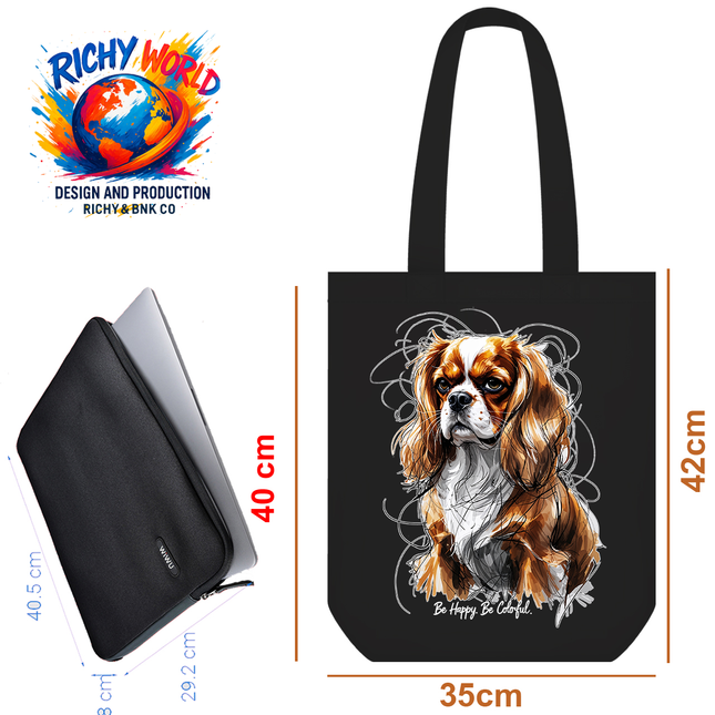 Cavalier Charmer - Dog Tote Bag – Eco Canvas