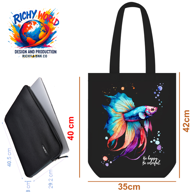Beta Fish - Tote Bag – Eco Canvas