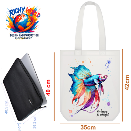 Beta Fish - Tote Bag – Eco Canvas