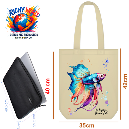 Beta Fish - Tote Bag – Eco Canvas
