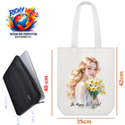 Beautiful girl with Sunshine Smile - Lifestyle Bag Tote – Eco Canvas