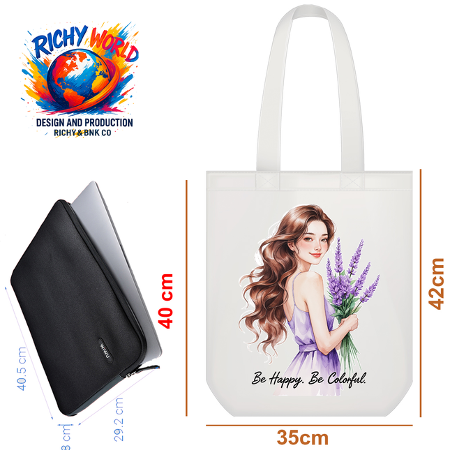 The Lavender Girl - Lifestyle Bag Tote – Eco Canvas
