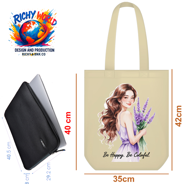 The Lavender Girl - Lifestyle Bag Tote – Eco Canvas