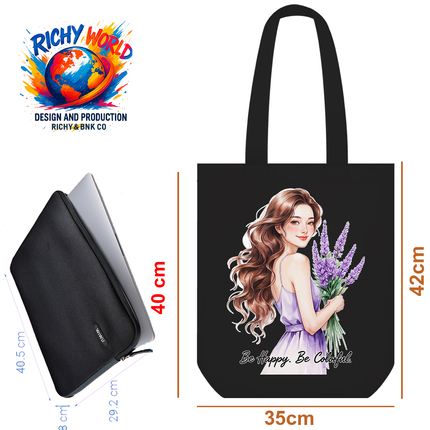 The Lavender Girl - Lifestyle Bag Tote – Eco Canvas