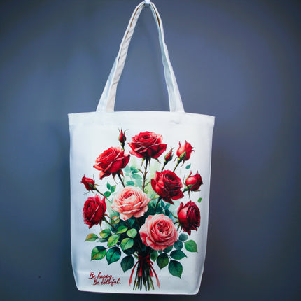 Red Rose - Flower Tote Bag – Eco Canvas