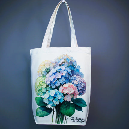 Colorful Hydrangea - Flower Tote Bag – Eco Canvas