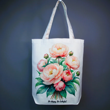 Peony Pink - Flower Tote Bag – Eco Canvas