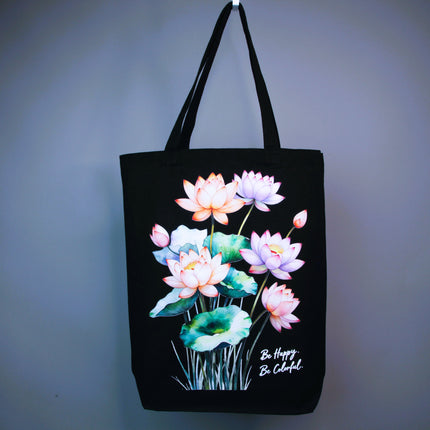 Beautiful Lotus - Flower Tote Bag – Eco Canvas