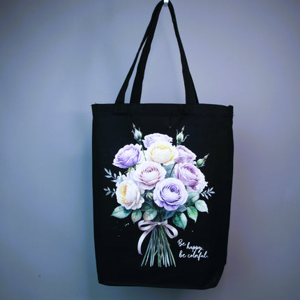 Twilight Roses - Flower Tote Bag – Eco Canvas
