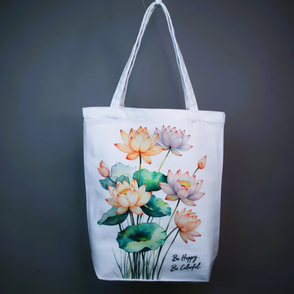 Beautiful Lotus - Flower Tote Bag – Eco Canvas