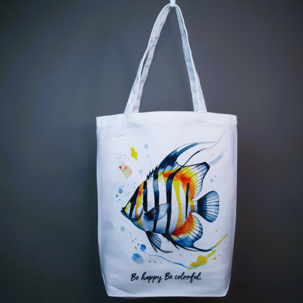Butterfly Fish Abyss - Tote Bag Style - Eco Canvas