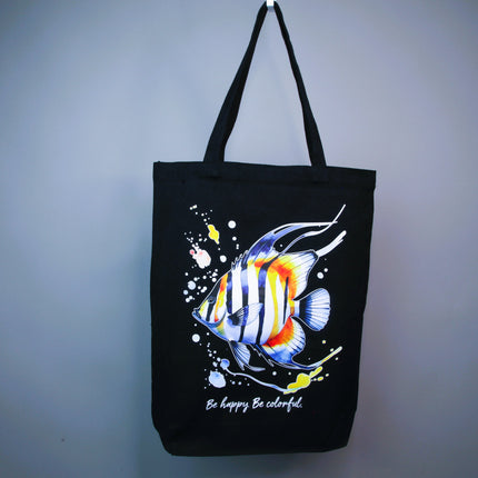 Butterfly Fish Abyss - Tote Bag Style - Eco Canvas