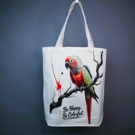 Red Green Perrot Bird - Tote Bag – Eco Canvas
