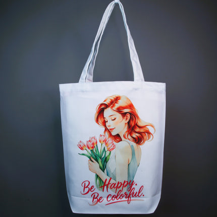 Redhead Radiance - Lifestyle Tote Bag Style - Eco Canvas