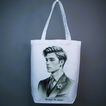 Handsome man - Lifestyle Tote Bag – Eco Canvas
