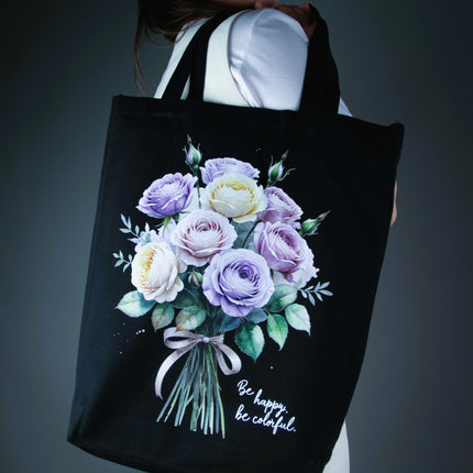 Twilight Roses - Flower Tote Bag – Eco Canvas