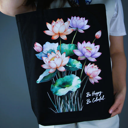 Beautiful Lotus - Flower Tote Bag – Eco Canvas