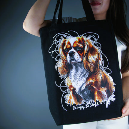 Cavalier Charmer - Dog Tote Bag – Eco Canvas